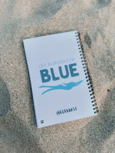 Load image into Gallery viewer, life in shades of blue journal notebook r by gabriella gerbasi
