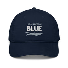 Load image into Gallery viewer, Life in Shades of Blue Logo Organic Hat
